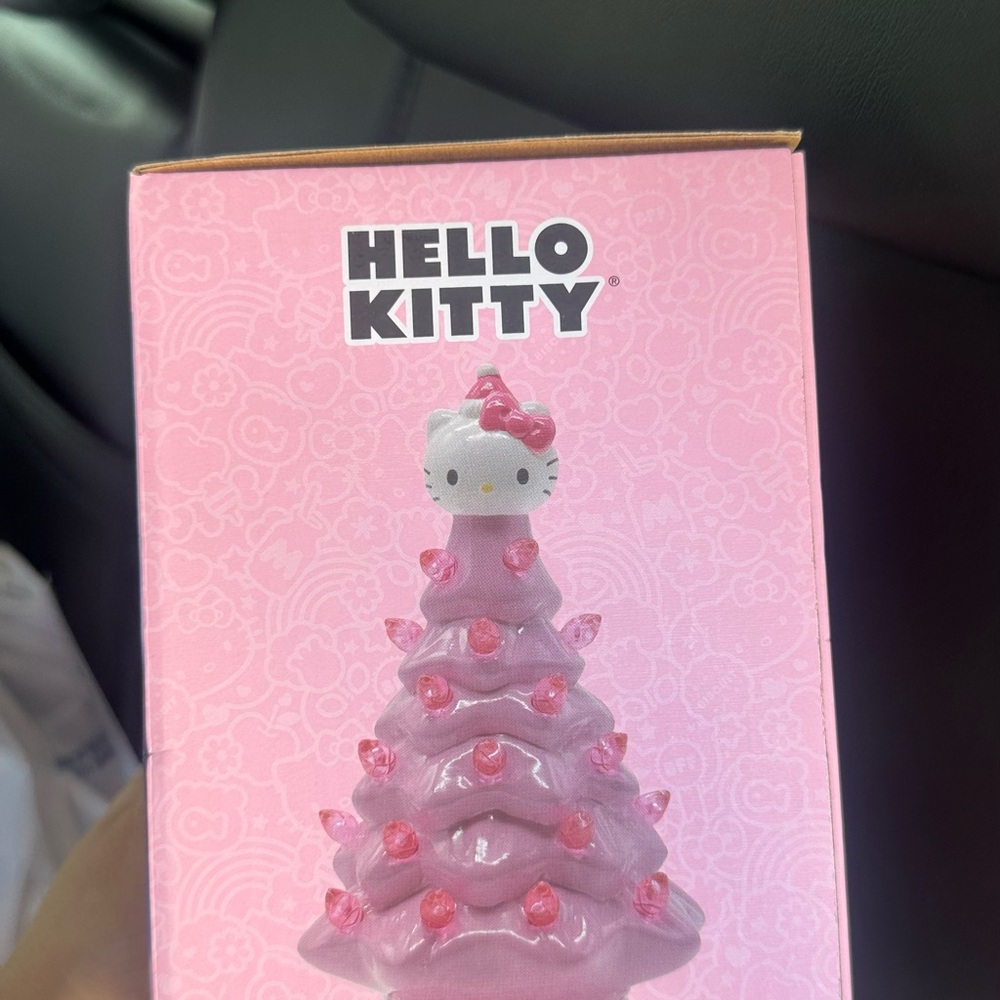 Sanrio Hello Kitty Pink Christmas Ceramic Holiday Tree